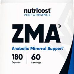 Suplemento Nutricost Zma 180 Cápsulas Sem Glúten Transgênico