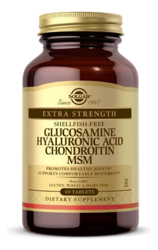 Solgar Glucosamina Hialurônica Condroitina Msm (sem Moluscos