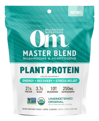 Om Mushroom Superfood Master Blend Proteína À Base De Planta