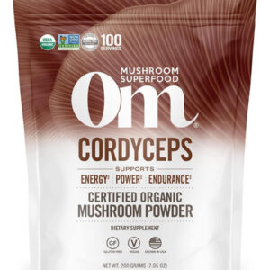 Om Mushroom Superfood Cordyceps Cogumelo Orgânico Em Pó, Bol