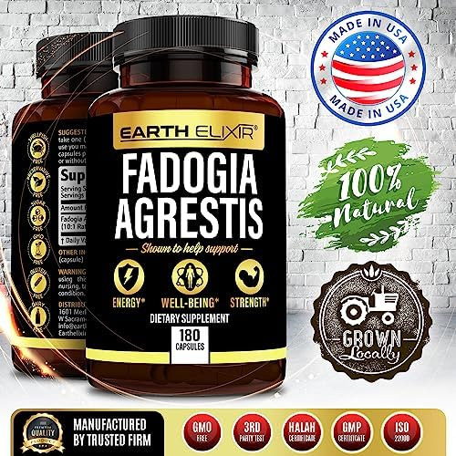 Suplemento Earth Elixir Fadogia Agrestis 1000 Mg (180 Cápsul - Imagem 2
