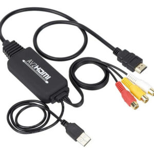 Conversor Rca Para Hdmi Para Pc, Tv, Dvd Feminino Para-