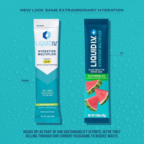 Liquid I.v.® Hydration Multiplier® - Melancia - Pacotes De P - Imagem 3