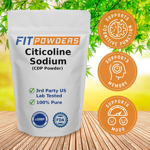 Pó De Citicolina Fitpowders, Pó De Colina Cdp 100% Puro Com - Imagem 2