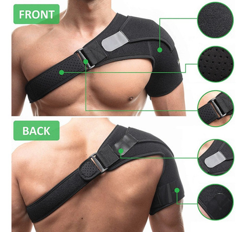 P Para Suporte De Compressão De Ombro Para Homens E Mulheres - Imagem 3