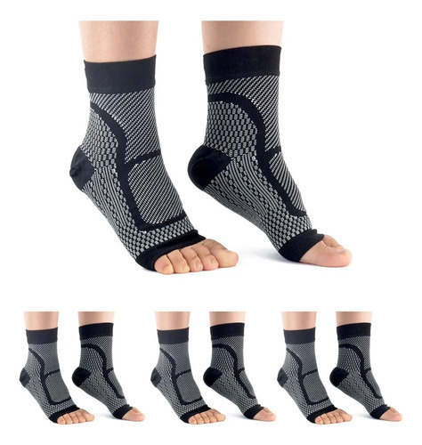 5 Pares De Meias Neuropáticas Para Compressão De Pés E Cálci