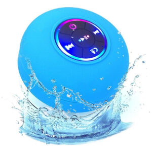 Caixa De Som Bluetooth Sem Fio Para Chuveiro, Água Led.