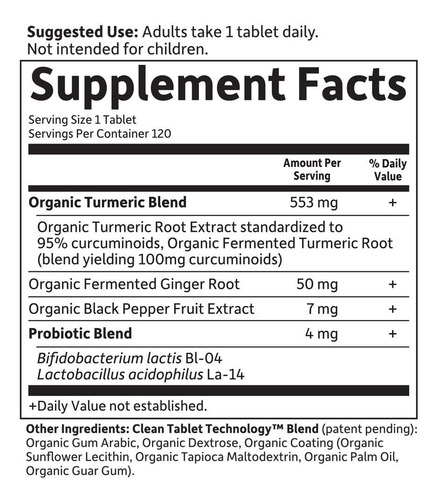 Garden Of Life Organics Resposta Inflamatória De Cúrcuma De - Imagem 6