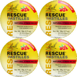 Pastilhas Para Alívio De Estresse Rescue Bach Cranberry Flav