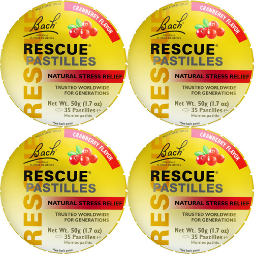 Pastilhas Para Alívio De Estresse Rescue Bach Cranberry Flav