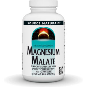 Suplemento Source Naturals Malato De Magnésio 3750 Mg - 200