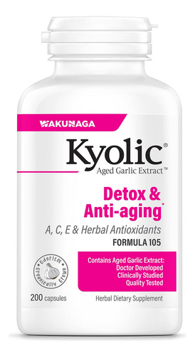 Suplemento Kyolic Aged Alho Extract Formula 105 200 Cápsulas