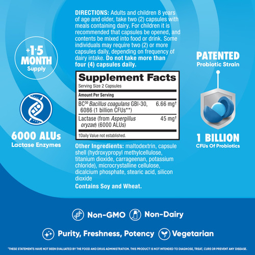 Suplemento Digestive Advantage Lactose Support 96 Comprimido - Imagem 5