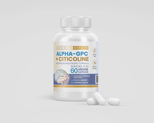 Maximizar Dentro De Alpha Gpc + Citicolina 60 Ct, 1600mg Fór - Imagem 9