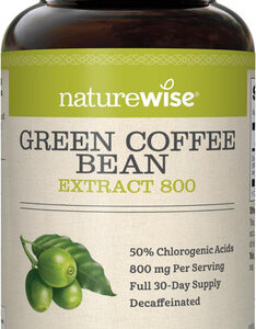 Naturewise Green Coffee Bean 800mg Max Potency Extract 50%
