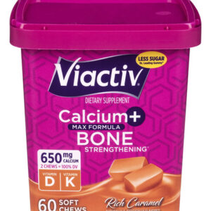 Suplemento Viactiv Calcium +vitamina D3 Soft Chews 60 Carame