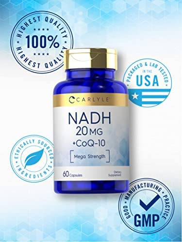 Suplemento Carlyle Nadh 20mg | Com Coq10 | 60 Cápsulas | Me - Imagem 5