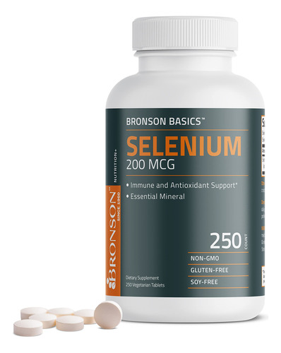 Suplemento Bronson Selenium 200mcg Imune E Antioxidante