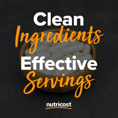 Suplemento Nutricost Betaína Hcl + Pepsina 790 Mg 240 Cápsul - Imagem 6