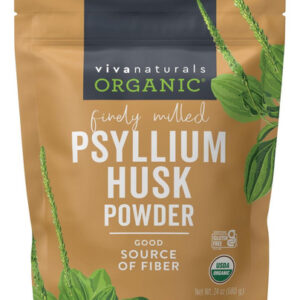 Pó De Casca De Psyllium Orgânico Viva Naturals, 24 Onças - S