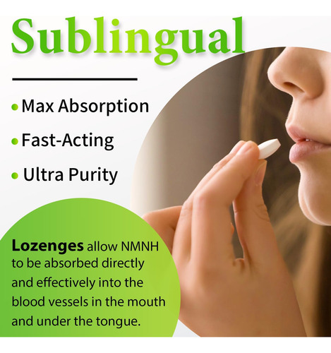 Nmnh Sublingual 500 Mg (mononucleotídeo De Diidronicotinamid - Imagem 9