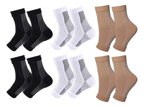 6 Pares De Meias De Neurocompressão,