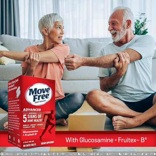 Suplemento Move Free Advanced Glucosamine Fruitex B 200ct - Imagem 2