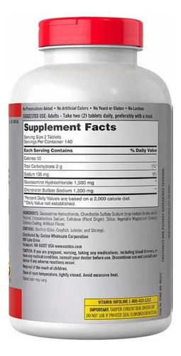 Glucosamina E Condroitina 1500 Mg 280 Comprimidos - Imagem 3