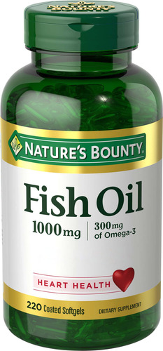Suplemento Nature's Bounty Óleo De Peixe Omega 3 1000 Mg 220