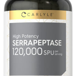 Suplemento Carlyle Serrapeptase 120000 Spu 120 Cápsulas