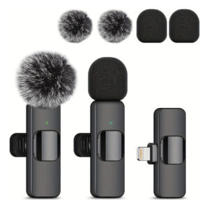 Microfone Sem Fio Lavalier - Para Telefone, Usb-c, Plug & Pl