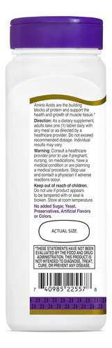 21st Century Daily Amino Acid Tablets, 120 Unidades - Imagem 7