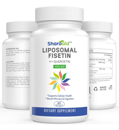 Fisetina Lipossomal Sharoaid Com Suplementos De Quercetina 1