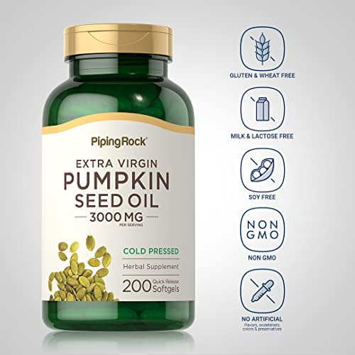 Extrato De Óleo De Semente De Abóbora Piping Rock 3000mg | 2 - Imagem 3