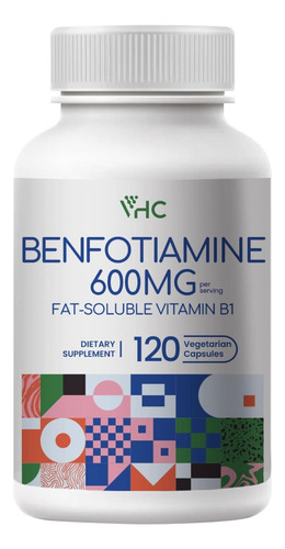 Suplemento De Vitamina B1 Vhc Benfotiamina 600 Mg - 5x Tempo