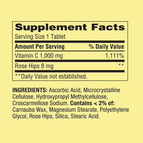 Vitamina C 1000 Mg Spring Valley 500 Comprimidos - Imagem 2