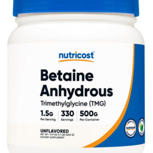Nutricost Betaína Trimetilglicina Anidra (tmg) Pó 500 Gramas