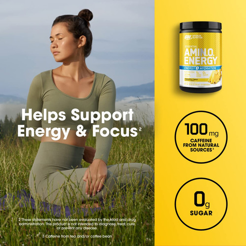 Suplemento Optimum Nutrition Amino Energy Pineapple 30 Serv - Imagem 4
