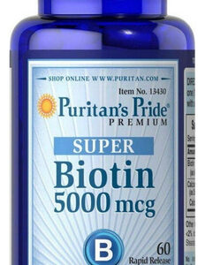 Cápsulas De Vitaminas Puritans Pride, Super Biotina, 5000 Mc