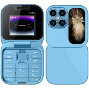 New Mini Flip Mobile Phone 2 Tela Pequena De 2 Cartões Sim