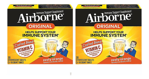 Vitamina C Airborne 1000 Mg 60 Comprimidos Efervescentes