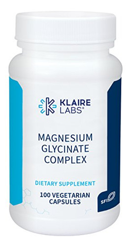 Suplemento Klaire Labs Complexo De Glicinato De Magnésio 100