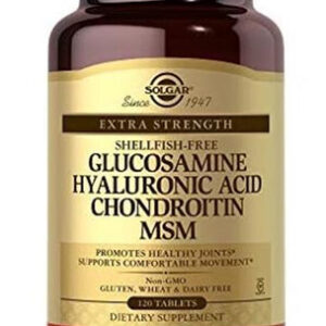 Solgar Glucosamina Ácido Hialurônico Condroitina Msm, 120 C