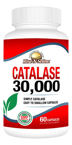 Suplemento De Catalase Rise-n-shine 30.000 - Poderosa Enzima