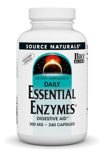 Source Naturals Enzimas Essenciais Em Cápsulas Vegetarianas,