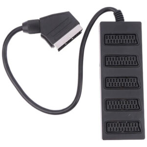 Divisor Scart De 5 Vias De 21 Pinos Adaptador Scart De 21 Pi