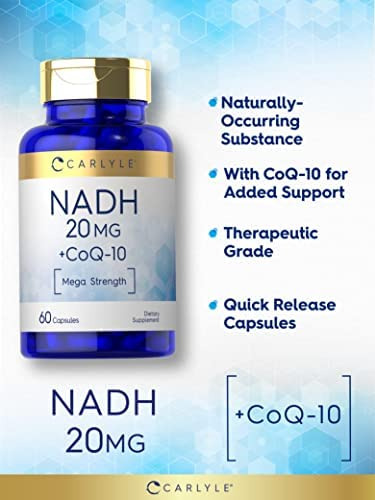 Suplemento Carlyle Nadh 20mg | Com Coq10 | 60 Cápsulas | Me - Imagem 3
