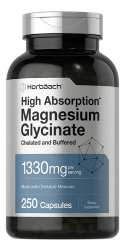 Glicinato De Magnésio Tamponado | 1330mg | 250 Cápsulas | Co