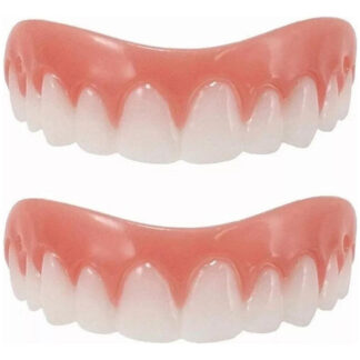 2 Conjuntos De Dentaduras De Silicone Simuladas Brancas
