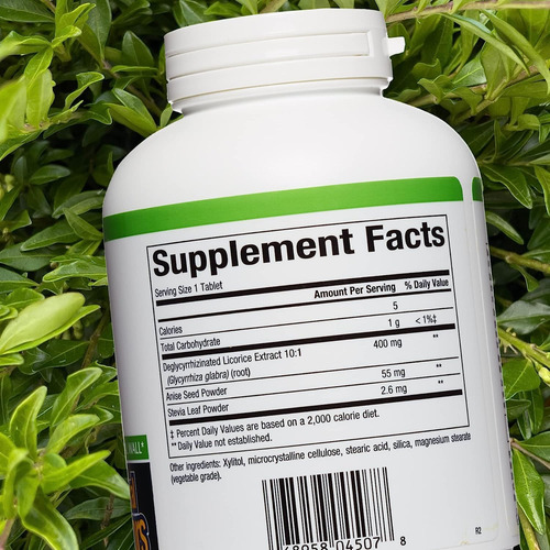 Fatores Naturais, Dgl Mastigável 400 Mg, Extrato De Alcaçuz - Imagem 2